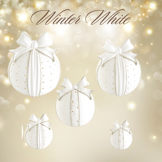 Winter White Porcelain LED Ornament Bundle - Choose Your Version