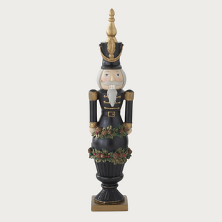 18.5" High Resin Nutcracker/Soldier on Urn