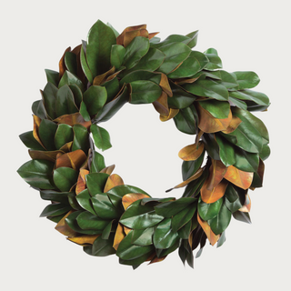 24"Grand Magnolia Leaf Wreath, Third & Main, Wreath, Luxury Wreath, Modern Farmhouse Decor, Winter Wreath, Home Decor, Decor