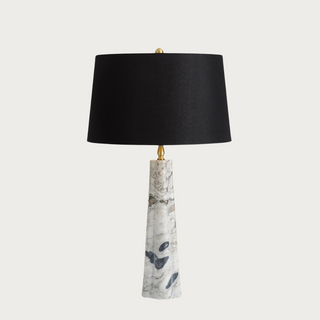  White Italian Carrara Marble Table Lamp, Third & Main, Luxury Decor, Luxe Home Decor, Home Decor, Marble Lamp, Marble