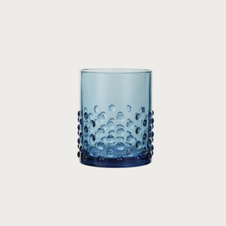 New In The Box Set of 4 Blue Hobnail Drinking Glasses By White Home Woods