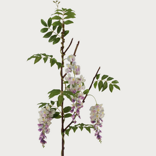 47" Two Tone Wisteria, with purple and white, Faux Floral, Home Decor