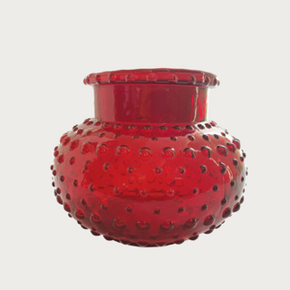 Red Hobnail Vase/Candle Holder, Third & Main, Winter Decor, Vase, Candle Holder, Hobnail, Holiday, Home Decor, Decor