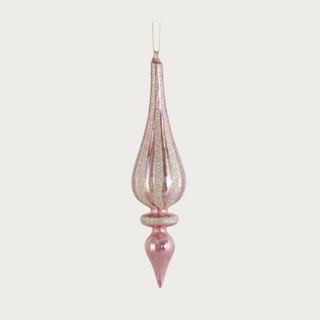 Pink Mercury Glass Ornaments - Three Versions