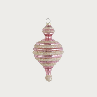 Pink Mercury Glass Ornaments - Three Versions