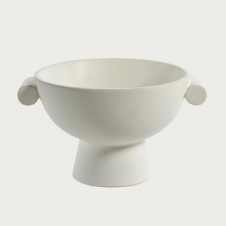 Brea Matte White Ceramic Bowl